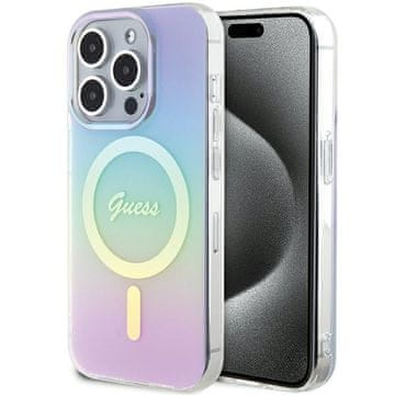 Guess Ovitek Guess MagSafe za iPhone 15 Pro vijoličen
