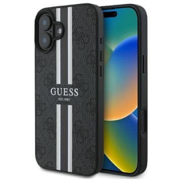 Guess GUESS ETUI HARDCASE 4G S TISKANIMI ČRTAMI ZA MAGSAFE ZA IPHONE 16 6.1