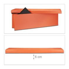 UNBRANDED Zložljiva odlagalna klop iz umetnega usnja 