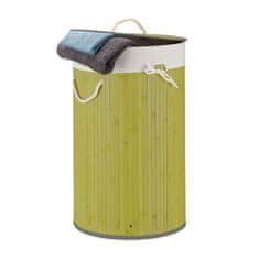 UNBRANDED Koš za perilo bambus okrogel 