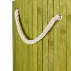 UNBRANDED Koš za perilo bambus okrogel 