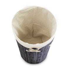 UNBRANDED Koš za perilo bambus okrogel 