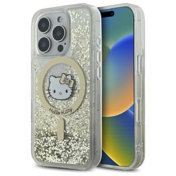 HELLO KITTY Ovitek MagSafe Liquid Glitter Fever za iPhone 16 Pro Max