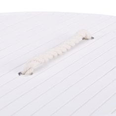 UNBRANDED Koš za perilo bambus okrogel 