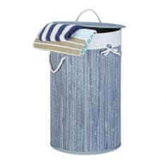 UNBRANDED Koš za perilo bambus okrogel 