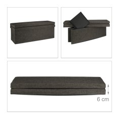 UNBRANDED Zložljiv stol z naslonom XL 