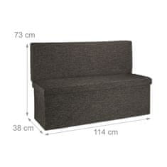 UNBRANDED Zložljiv stol z naslonom XL 