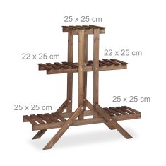 UNBRANDED Cvetlično stopnišče 3 ravni 