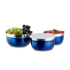 UNBRANDED Set posod s pokrovom 3 delni 