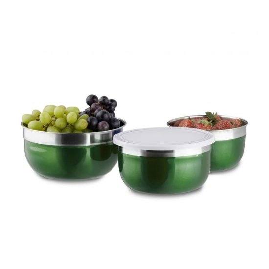 UNBRANDED Set posod s pokrovom 3 delni