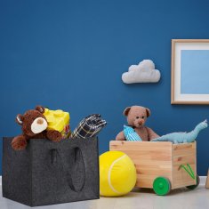 UNBRANDED Košara iz filca z ročajem za prenašanje 