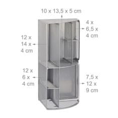 UNBRANDED Namizni organizator 6 polic Kovinski 