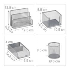 UNBRANDED Namizni organizacijski set iz 4 delov 