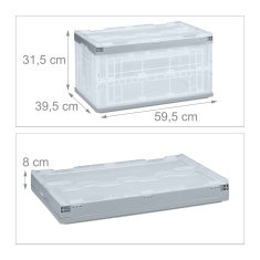 UNBRANDED Prozorna transportna škatla s pokrovom 