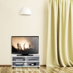 UNBRANDED TV miza s 4 predelki in kolesi 
