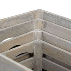 UNBRANDED Shabby lesena škatla - set 4 