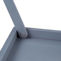 UNBRANDED Posteljni pladenj bambus sive barve 