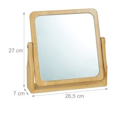 UNBRANDED Ogledalo za ličenje iz bambusa 