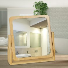 UNBRANDED Ogledalo za ličenje iz bambusa 