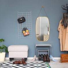 UNBRANDED Ovalno ogledalo s trakom 