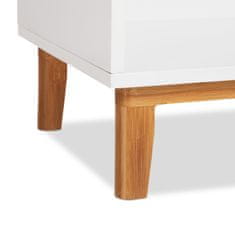 UNBRANDED Stoječa polica bela 