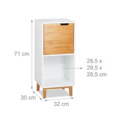UNBRANDED Stoječa polica bela 