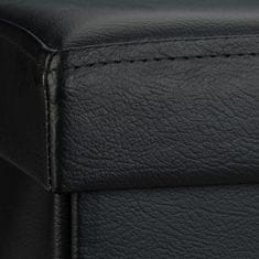 UNBRANDED Klop s prostorom za shranjevanje iz umetnega usnja 