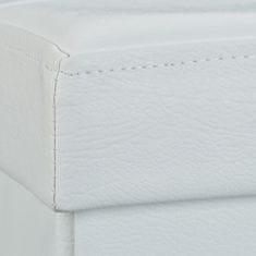 UNBRANDED Klop s prostorom za shranjevanje iz umetnega usnja 