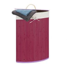 UNBRANDED Koš za perilo kotni bambus 