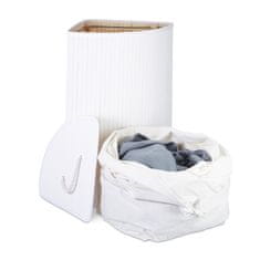 UNBRANDED Koš za perilo kotni bambus 