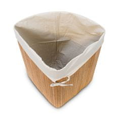 UNBRANDED Koš za perilo kotni bambus 