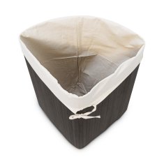 UNBRANDED Koš za perilo kotni bambus 