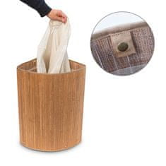 UNBRANDED Koš za perilo kotni bambus 