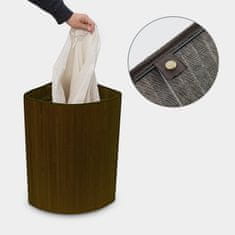 UNBRANDED Koš za perilo kotni bambus 