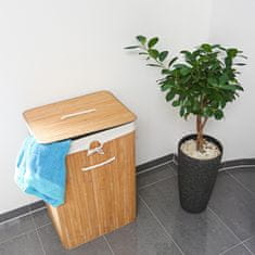 UNBRANDED Koš za perilo iz bambusa 