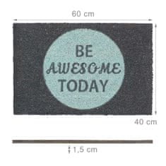 UNBRANDED Predpražnik iz kokosovih vlaken "Be awesome today" 