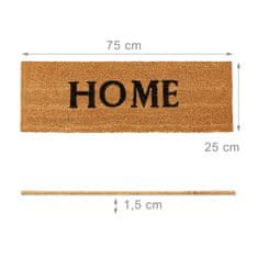 UNBRANDED Predpražnik kokosova vlakna ozka "HOME" 