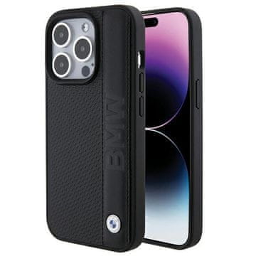 1 to 3 USNJEN OVITEK BMW HARDCASE S TEKSTURIRANIM ČRTOM ZA IPHONE 15 PRO MAX 6.7