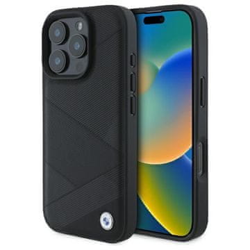 1 to 3 OVITEK BMW ZA IPHONE 16 PRO MAX 6.9 HARDCASE Z VZORCEM PREČIKIH ČRT ZA APPLE