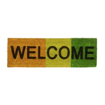 UNBRANDED Predpražnik kokosova vlakna ozka "Welcome"
