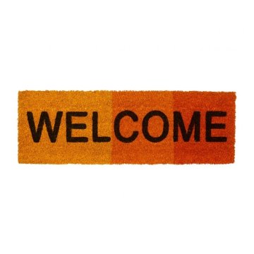 UNBRANDED Predpražnik kokosova vlakna ozka "Welcome"