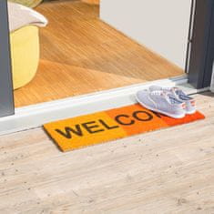 UNBRANDED Predpražnik kokosova vlakna ozka "Welcome" 