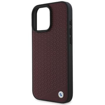 Bmw Ovitek BMW za iPhone 16 Pro Max - usnjen MagSafe, ohišje, rdeč, ovitek