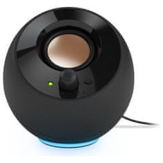 shumee Creative Pebble SE 2.0 USB-C računalniški zvočniki z RGB osvetlitvijo