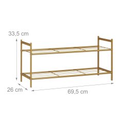 UNBRANDED Polica za čevlje z 2 nivojema 