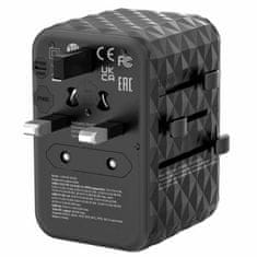 1 to 3 VERBATIM POTOVALNI POLNILEC 2XUSB-A 2XUSB-C PD 65W ZA PRENOSNIK IPHONE US UK
