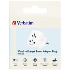 1 to 3 VERBATIM ADAPTER EU UK US PRIKLJUČEK BEL POLNJENJE 49549