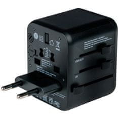 1 to 3 VERBATIM POTOVALNI NAPAJALNIK 2XUSB-A USB-C PD 20W ZA ELEKTRONSKO OPREMO