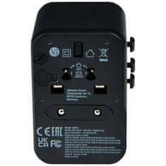 1 to 3 VERBATIM TRAVEL ADAPTER 3X USB-A 2X USB-C 61W ZA POLNJENJE VEČ NAPRAV