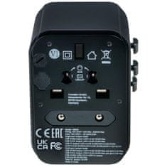 1 to 3 VERBATIM TRAVEL ADAPTER EUROPE UK USA 2XUSB-A 2XUSB-C PD 30W ZA IPHONE